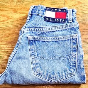 VINT TOMMY HILFIGER CLASSIC FADED DISTRESSED STRAIGHT 1998 WOMEN'S JEANS 3x26